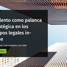 WEBINAR ORGANIZADO POR LEGISWAY 12 noviembre | El talento como palanca estratégica en los equipos legales in-house